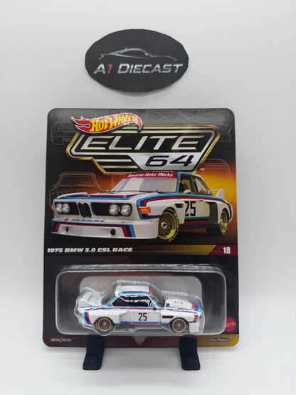 Hot Wheels Elite 64 1975 BMW 3.0 CSL Race