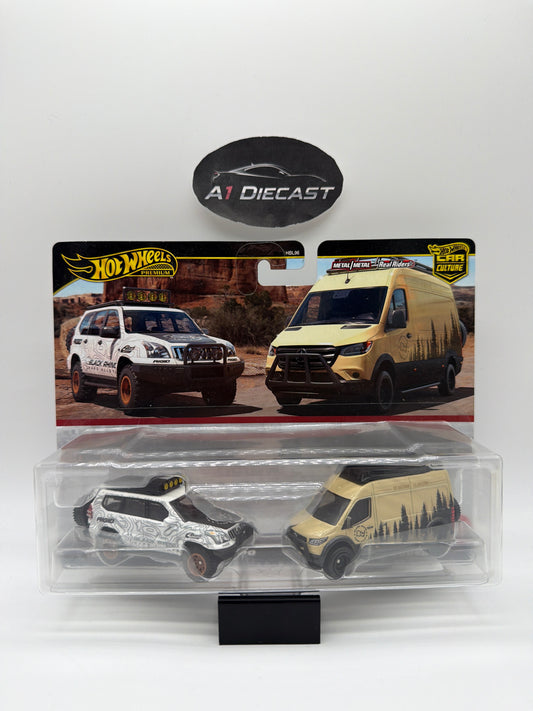 Hot Wheels Premium Car Culture ‘05 Toyota Land Cruiser Prado & Mercedes-Benz Sprinter Tourer