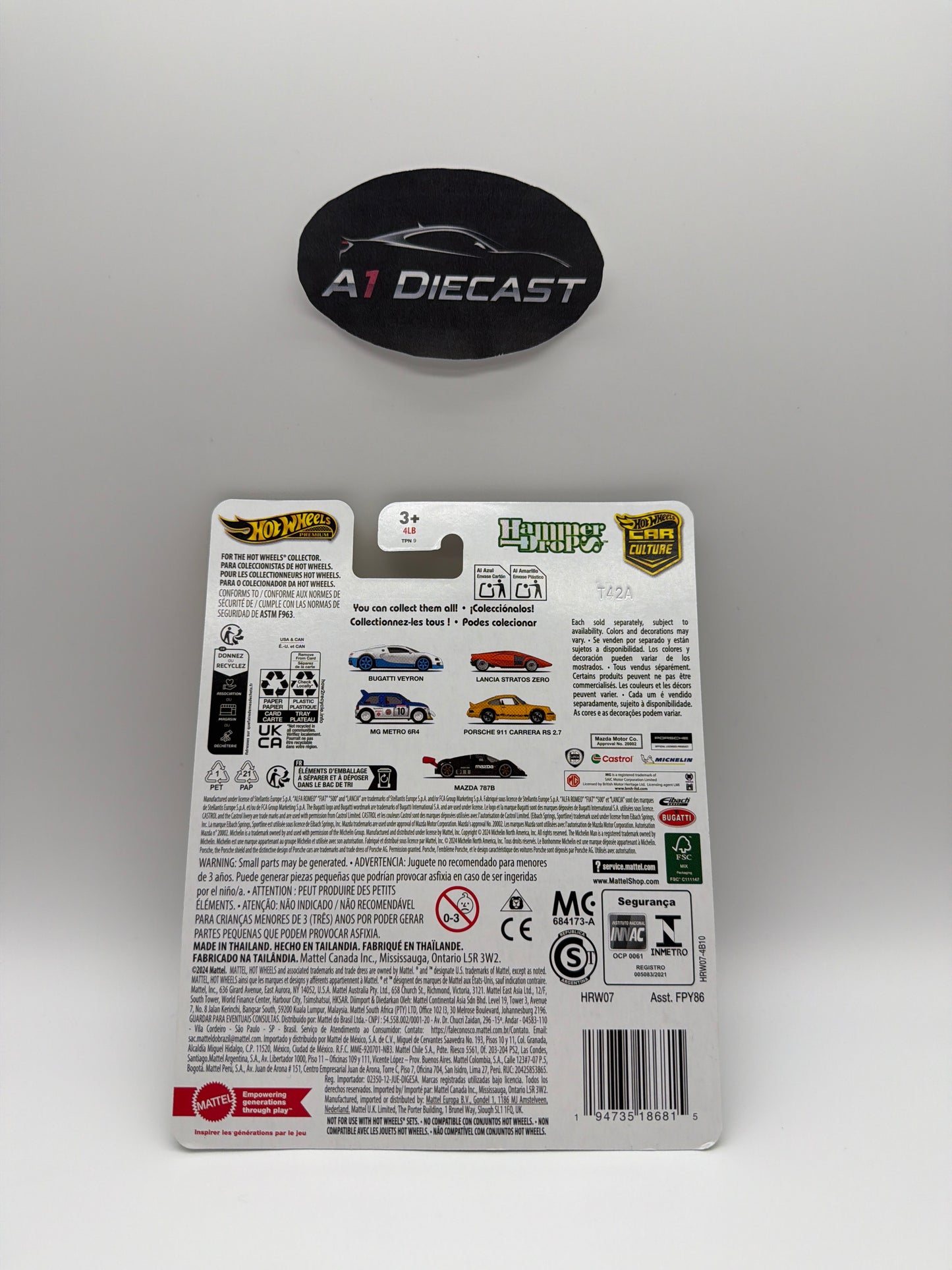 Hot Wheels Premium Car Culture Porsche 911 Carrera RS 2.7