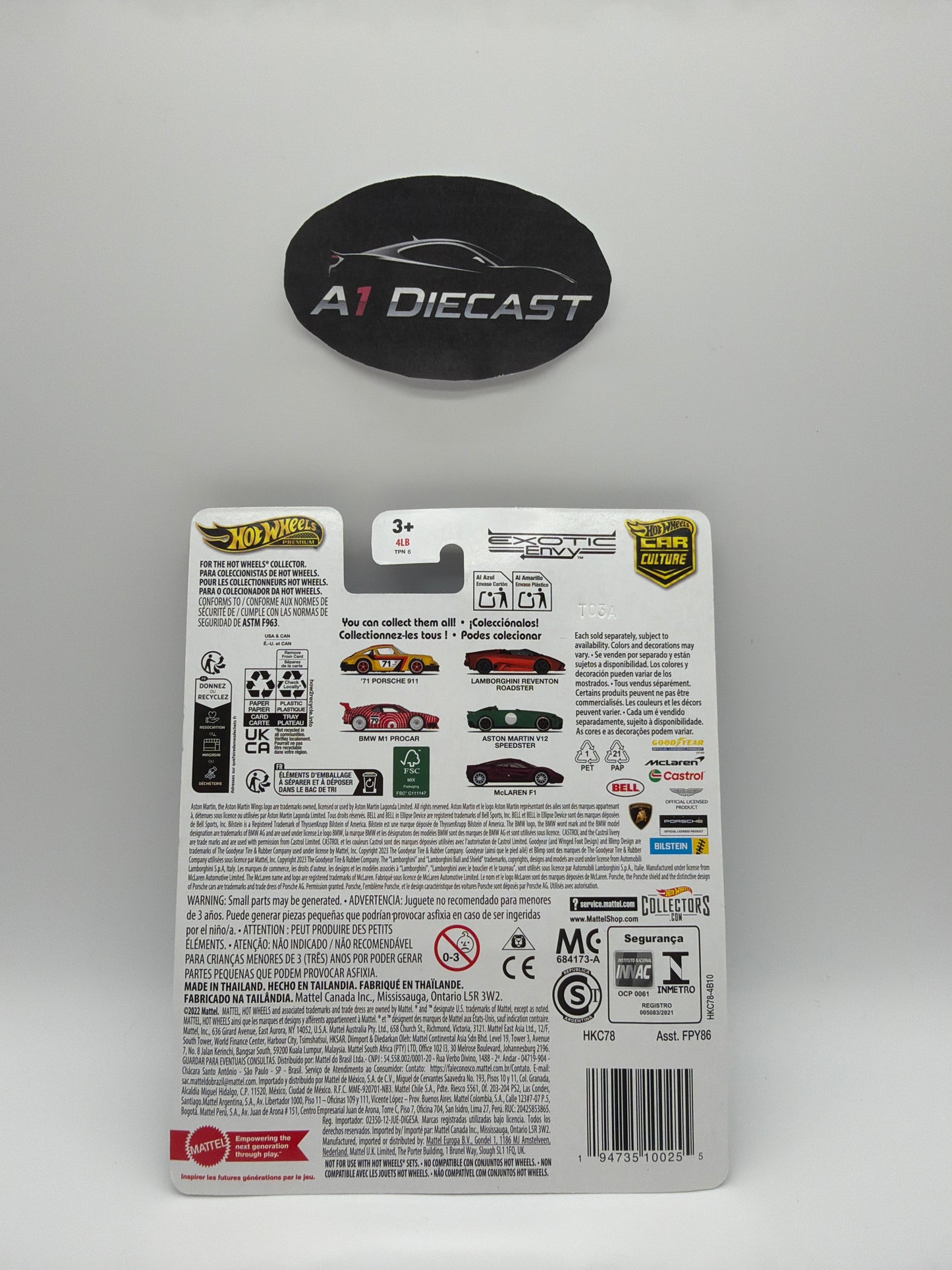 Hot Wheels Premium Car Culture Aston Martin V12 Speedster