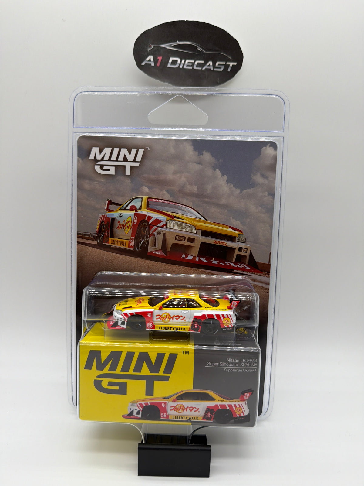 Mini GT Nissan LB-ER34 Super Silhouette Skyline // 1204