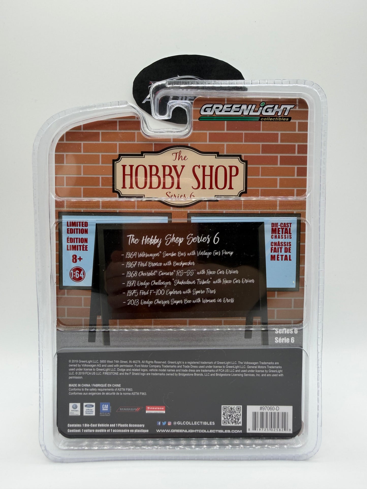 Greenlight The Hobby Shop 1971 Dodge Challenger “Shakedown Tribute” with Race Car Driver Chase