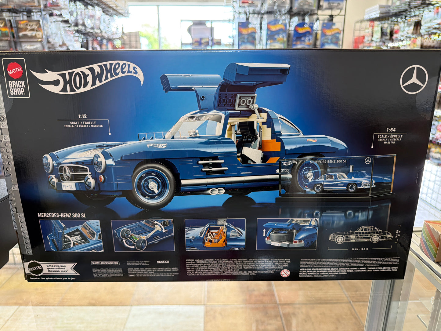 Hot Wheels Silver Bric Shop Mercedes-Benz 300 SL