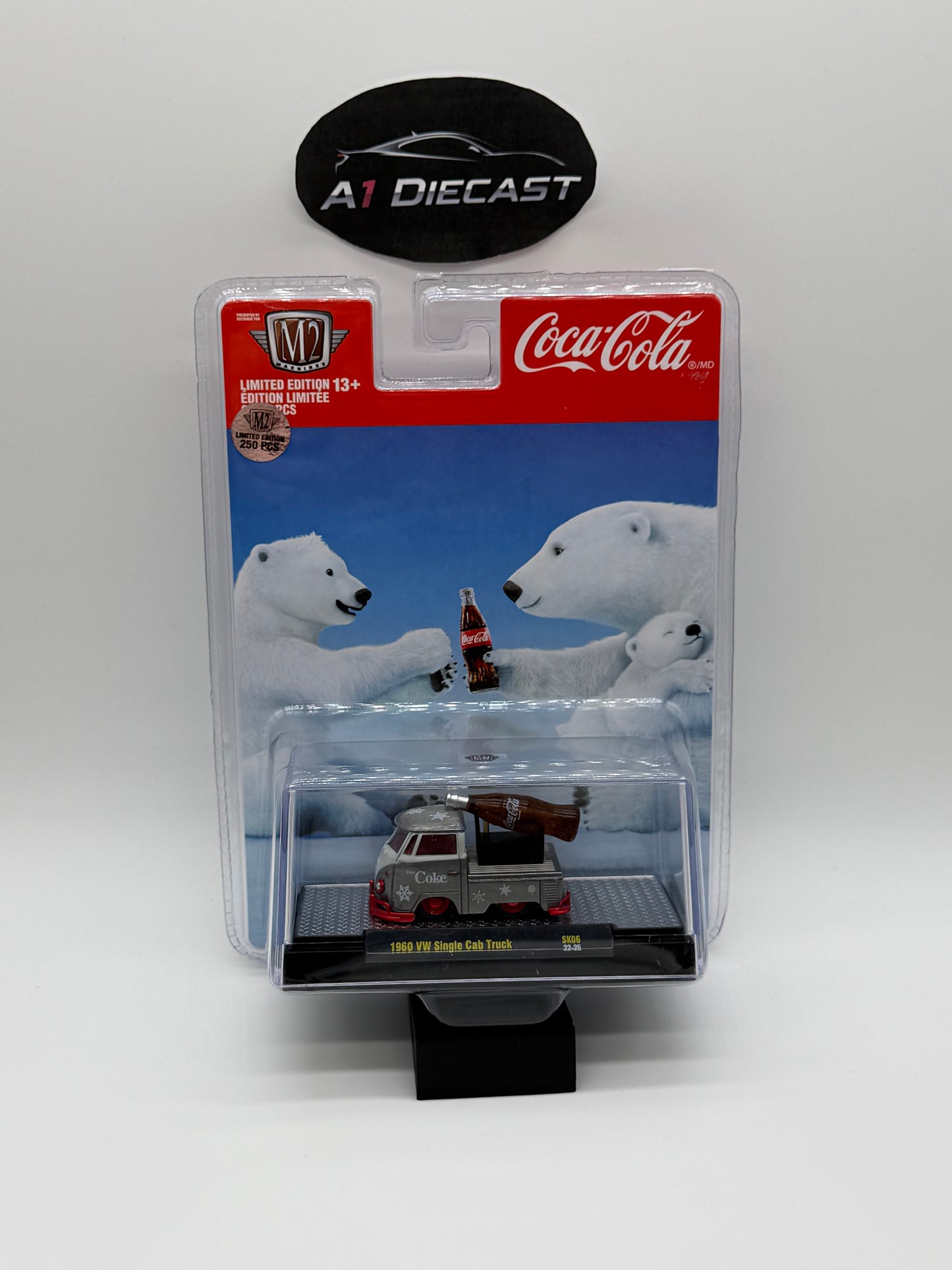 M2 Machines Coca-Cola 1960 VW Single Cab Truck Raw Chase