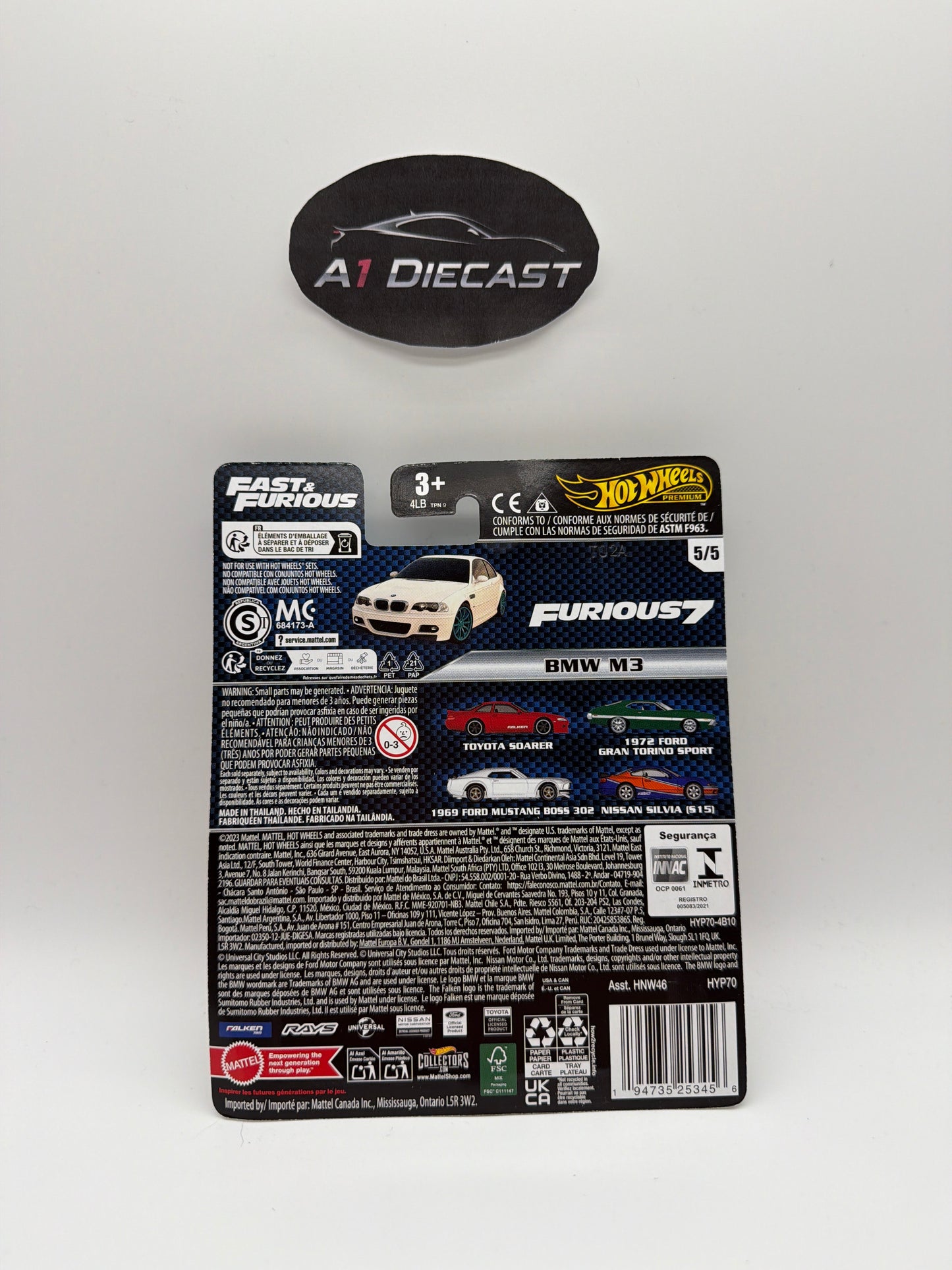Hot Wheels Premium Fast & Furious BMW M3