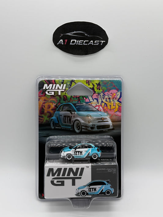 Mini GT LB-Works x Abas Works Abarth 595    MGT01051- BL