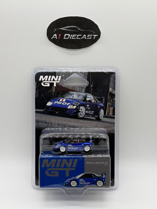 Mini GT Mazda AZ-1 Liberty Walk LB40   MGT01047-BL