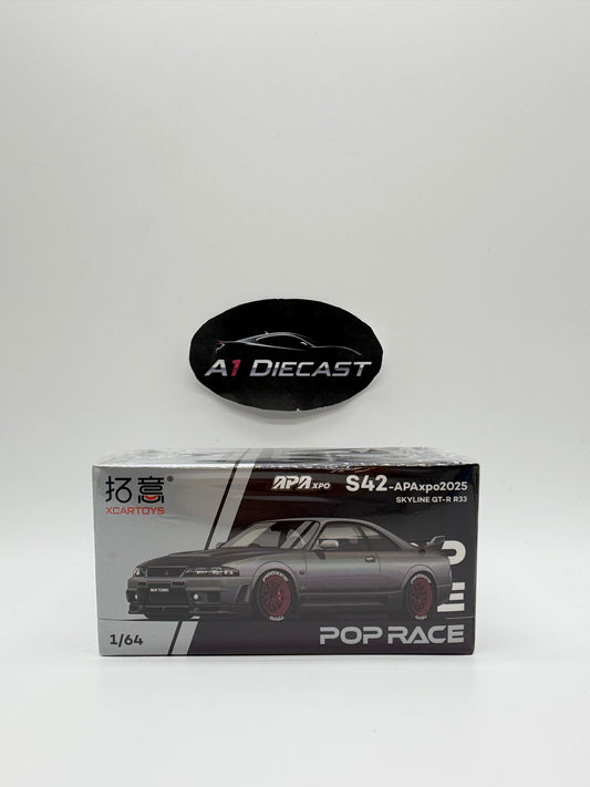 Pop Race Xcartoys APAxpo S42-APAxpo 2025 Skyline GT-R R33
