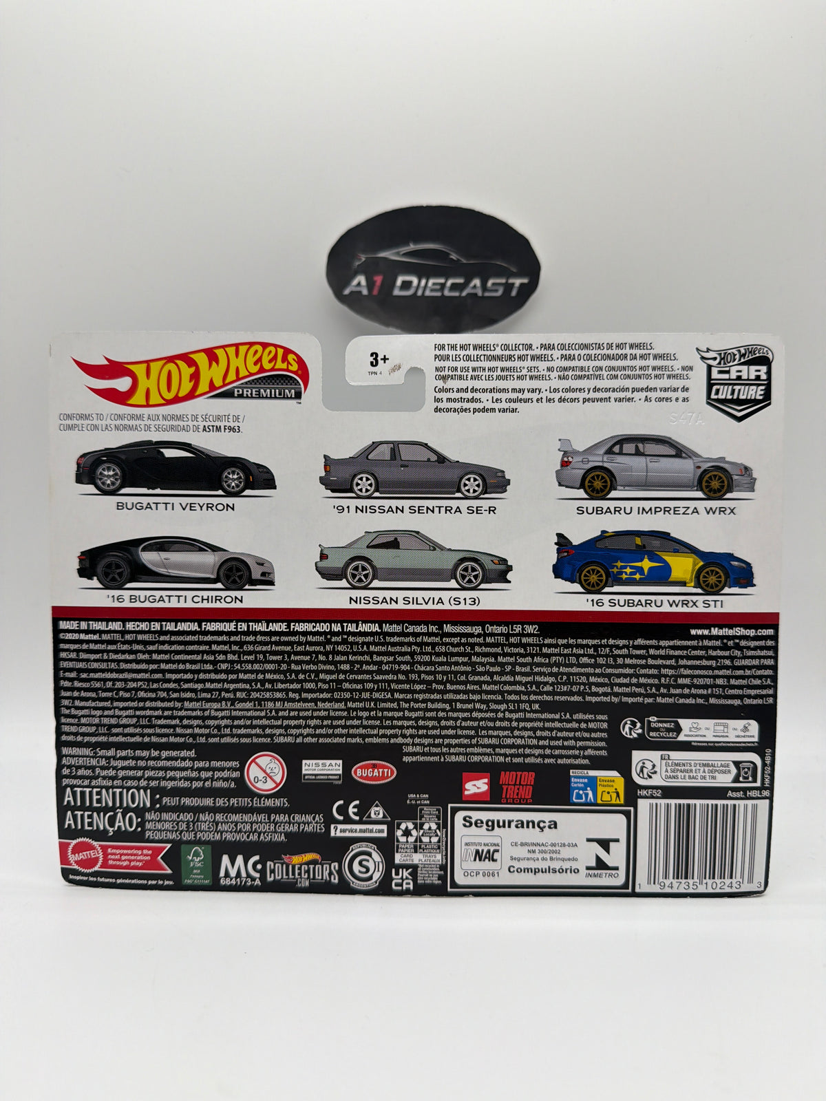 Hot Wheels Premium Car Culture Bugatti Veyron & ‘16 Bugatti Chiron