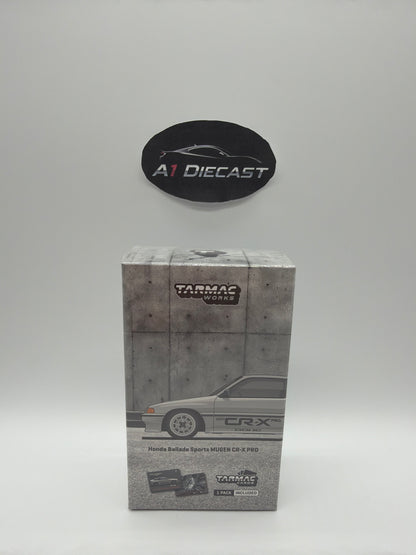 Tarmac Works Global 64 Honda Ballade Sports MUGEN CR-X PRO : Tarmac Cards 1 Pack Included
