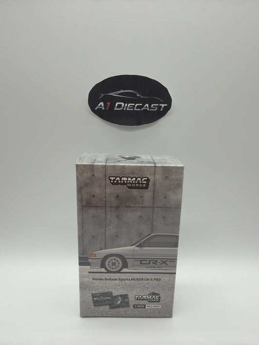 Tarmac Works Global 64 Honda Ballade Sports MUGEN CR-X PRO : Tarmac Cards 1 Pack Included
