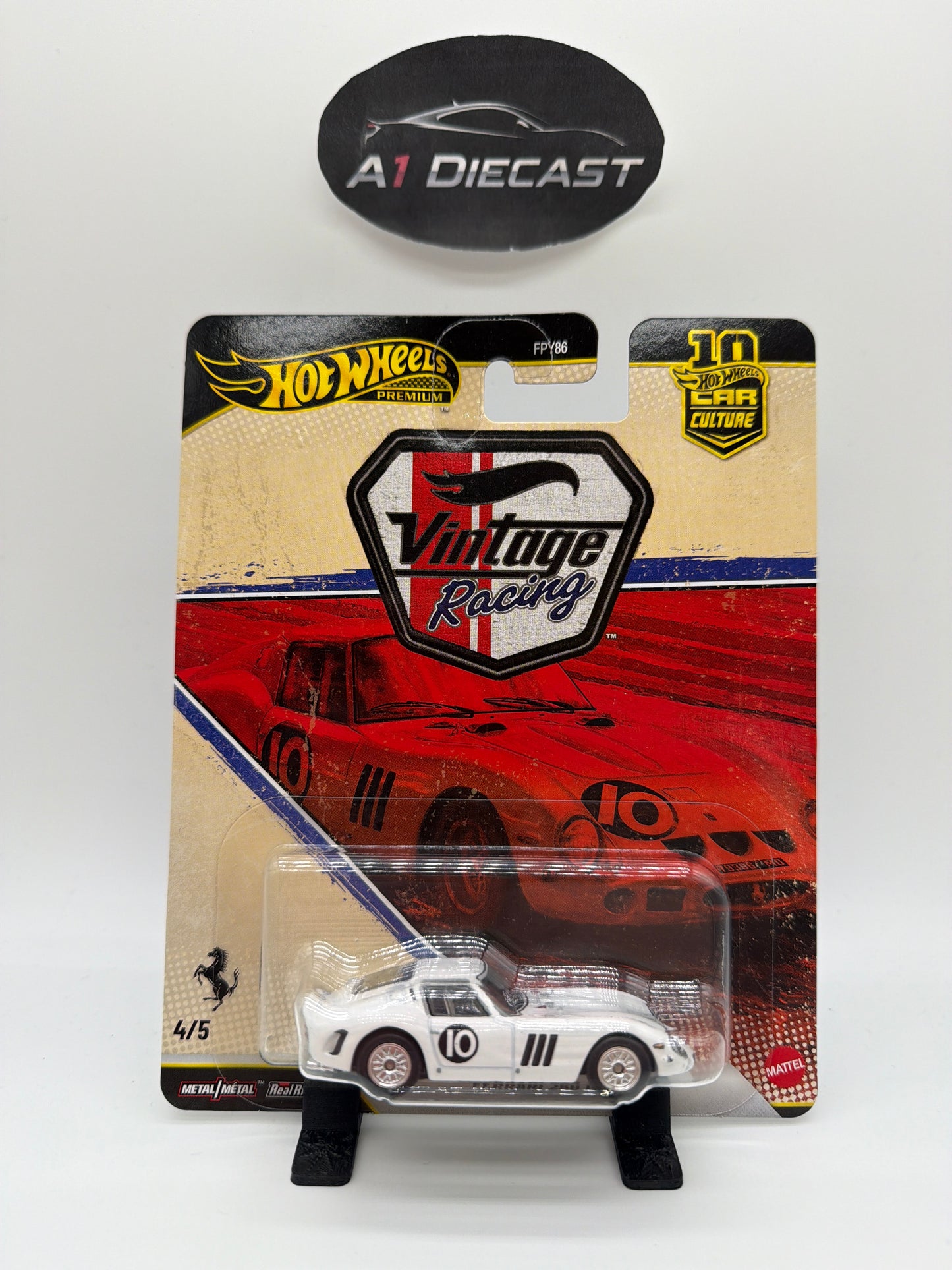 Hot Wheels Premium Vintage Racing Ferrari 250 GTO
