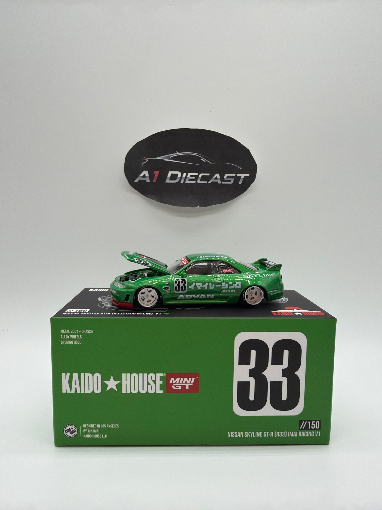 Kaido House Mini GT Nissan Skyline GT-R (R33) IMAI Racing V1 //150