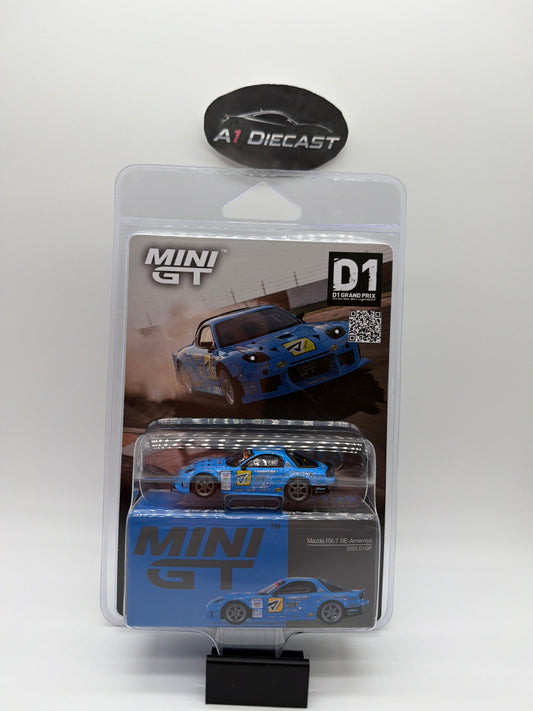 Mini GT Mazda RX-7 RE-Amemiya 2025 D1GP MGT01195-BL - 1195