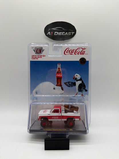 M2 Machines Coca-Cola 1973 Chevrolet Cheyenne Super 10 4x4 Chase
