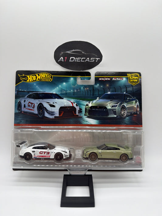 Hot Wheels Premium Car Culture Nissan GT-R Nismo GT3 & Nissan GT-R (R35)