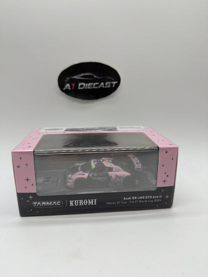 Tarmac Hobby 64 Audi R8 LMS GT3 Evo II Macau GT Cup - FIA GT World Cup with Pack of Cards