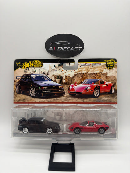 Hot Wheels Premium Car Culture Alfa Romeo 155 V6 TI & ‘69 Alfa Romeo 33 Stradale
