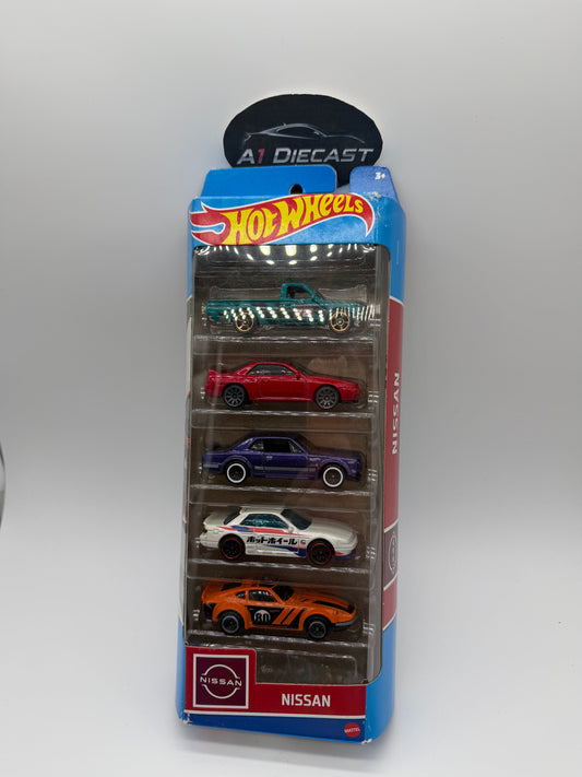 Hot Wheels 5 Pack Nissan