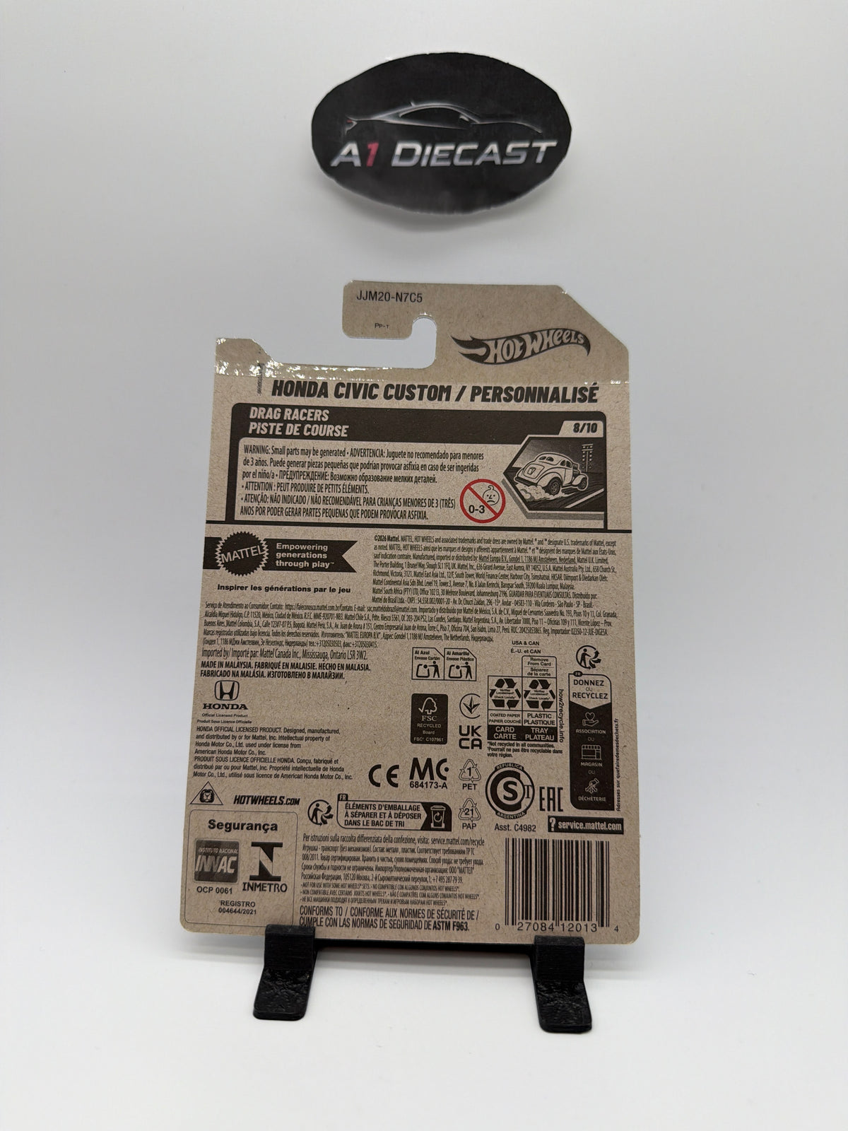 Hot Wheels Honda Civic Custom/ Personnalisé Super Treasure Hunt